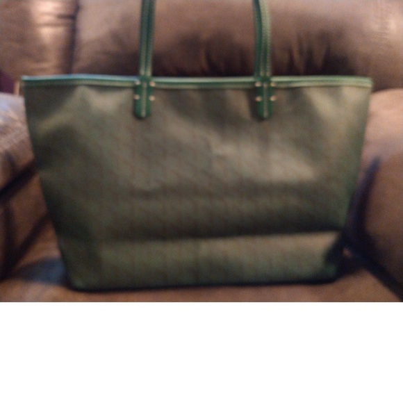 VERY COOL GREEN ROBERTO COIN "RC" TOTE BAG - EXCELLENT CONDITION - Picture 2 of 8